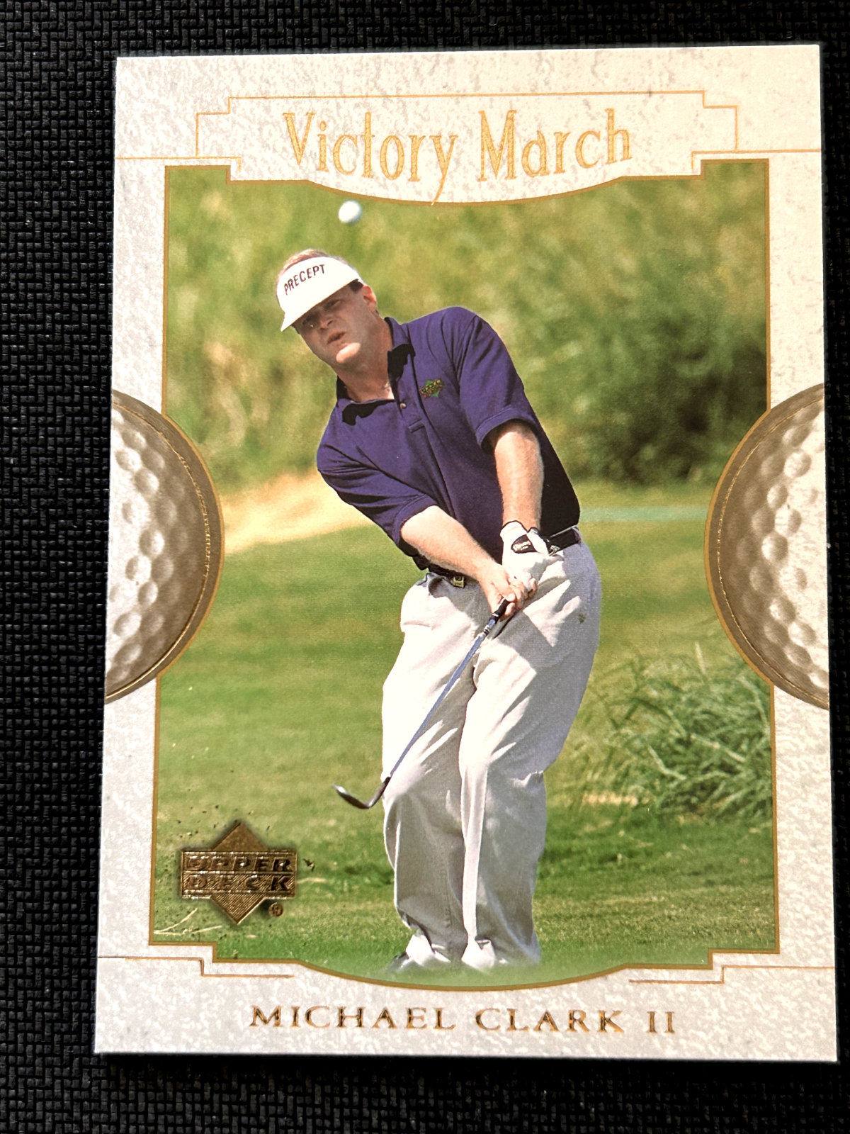 2001 Upper Deck Golf Trading Cards #160 Michael Clark II Victory March