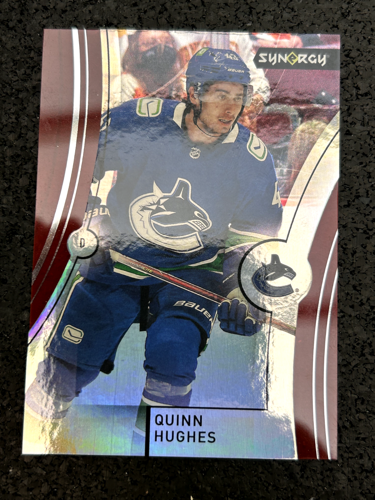 2021-22 Upper Deck Synergy Red Quinn Hughes Vancouver Canucks #58