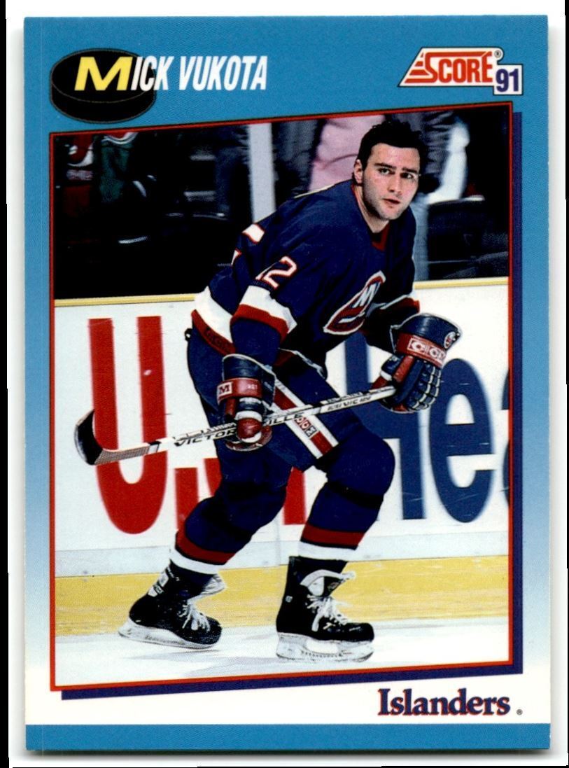 1991-92 Score Canadian Mick Vukota New York Islanders #387