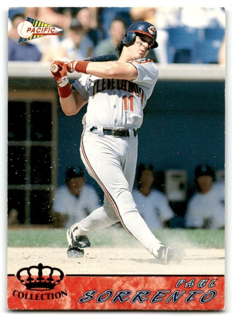 1994 Pacific Crown Collection Paul Sorrento Cleveland Indians #186