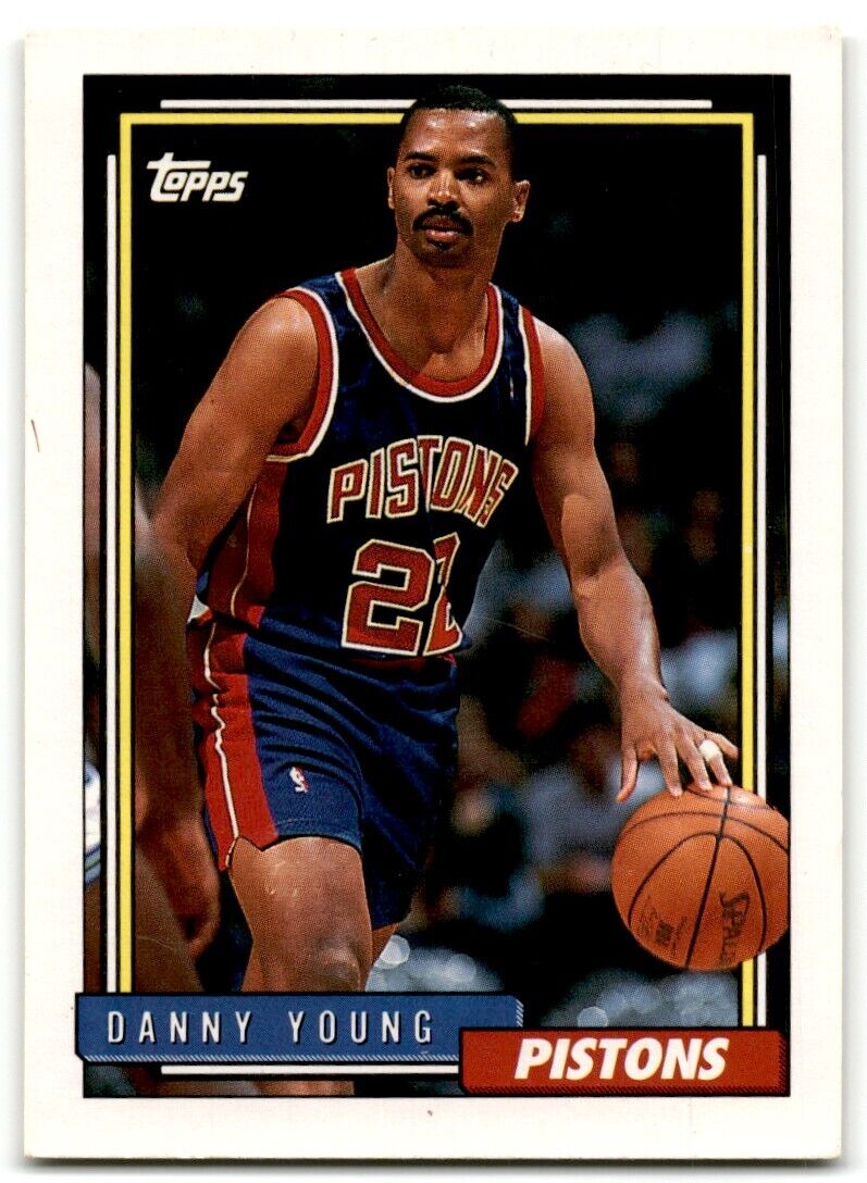 1992-93 Topps Danny Young Detroit Pistons #264