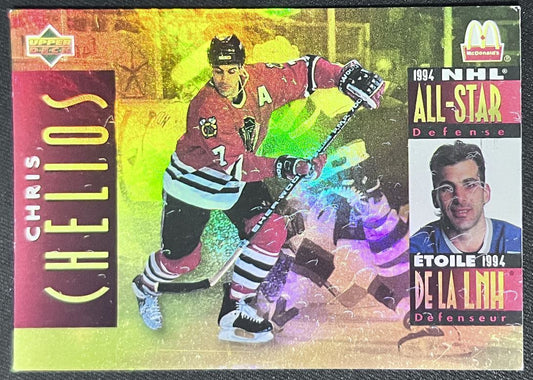 1994-95 Upper Deck McDonald's Chris Chelios Chicago Blackhawks #MCD-16