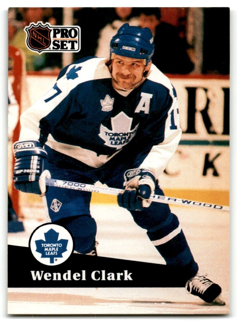 1991-92 Pro Set Wendel Clark Toronto Maple Leafs #225