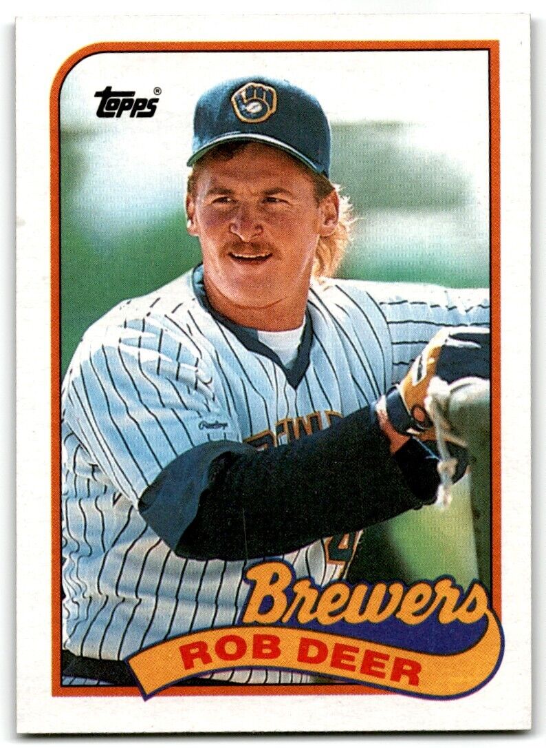 1989 Topps Rob Deer Milwaukee Brewers #364