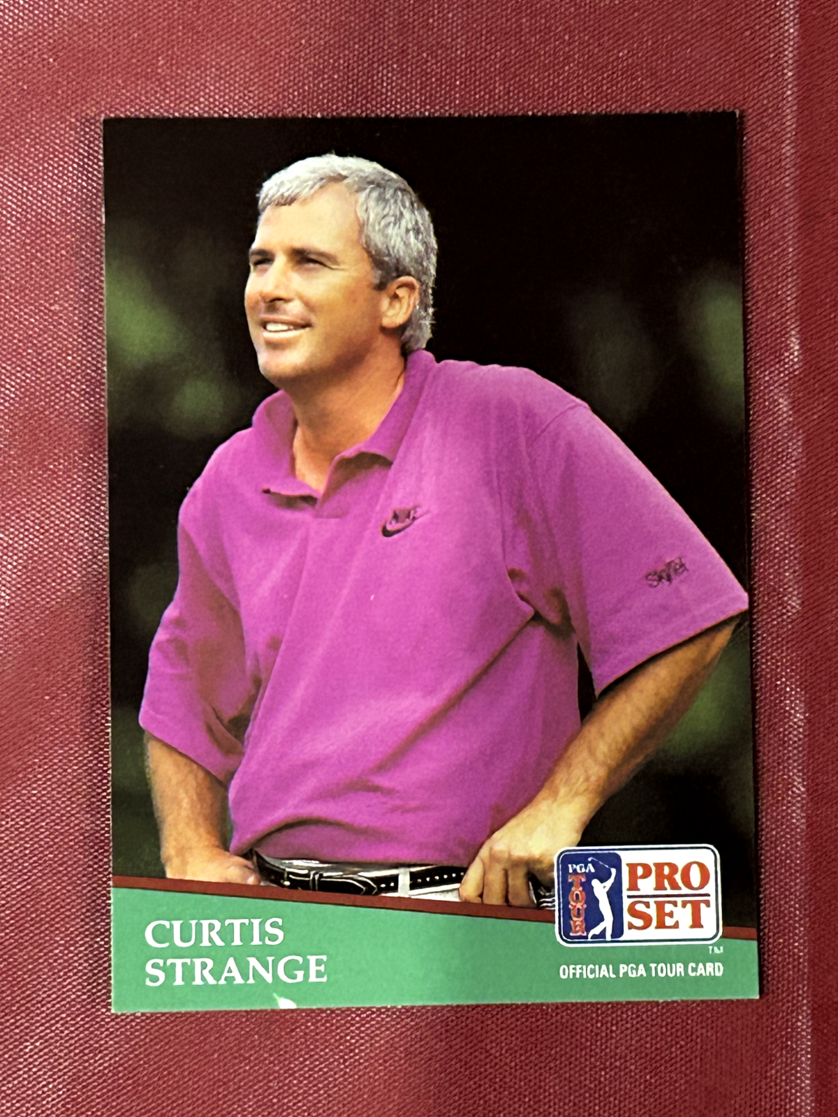 1991 Pro Set Curtis Strange Golf Card # 75 Official PGA Tour Card