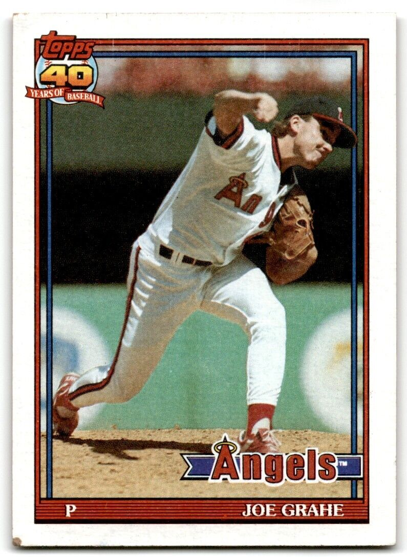 1991 Topps Joe Grahe Rookie California Angels #426