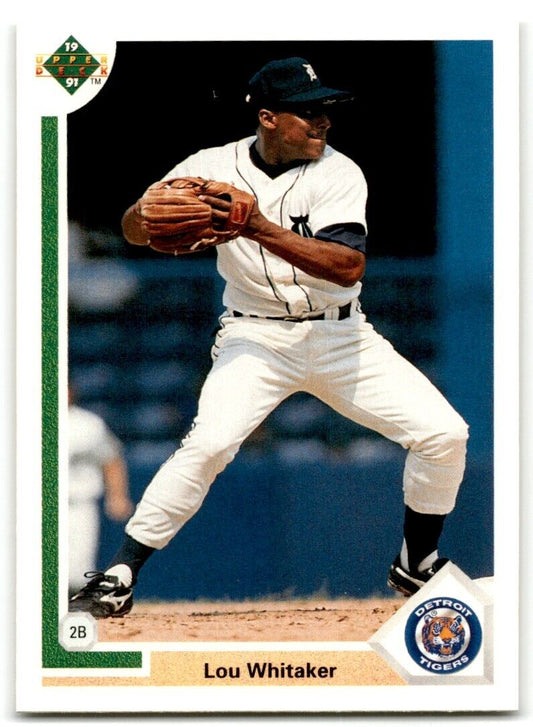 1991 Upper Deck Lou Whitaker Detroit Tigers #367