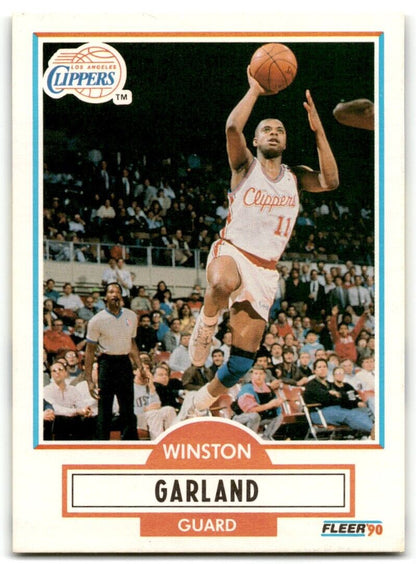 1990-91 Fleer Winston Garland Los Angeles Clippers #85