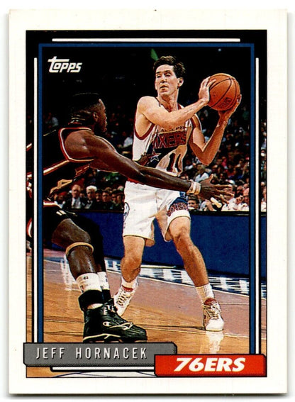 1992-93 Topps Jeff Hornacek Philadelphia 76ers #343