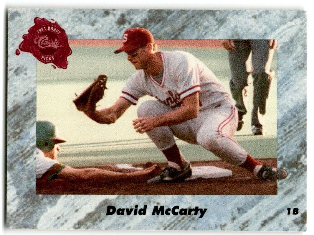 1991 Classic Draft Picks David McCarty Minnesota Twins #3