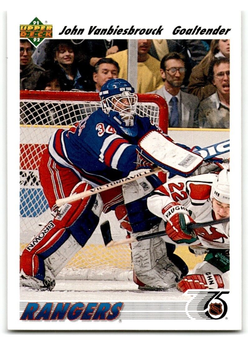 1991-92 Upper Deck John Vanbiesbrouck New York Rangers #324