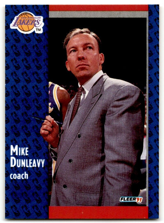 1991-92 Fleer Mike Dunleavy Los Angeles Lakers #98