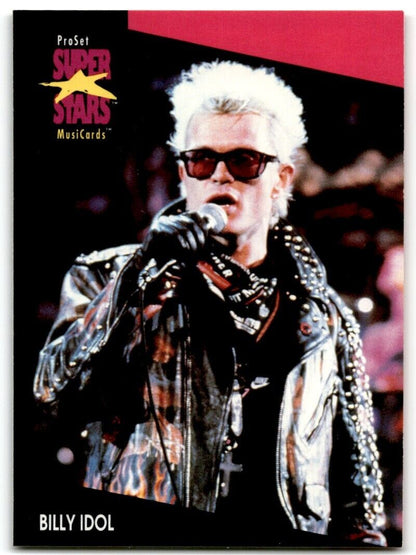 1991-92 ProSet Super Stars MusiCard Billy Idol #188