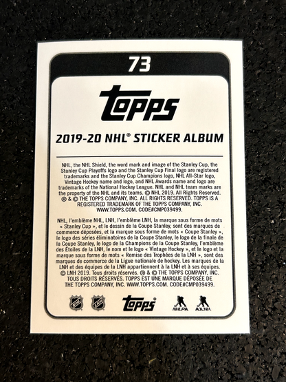 2019-20 Topps NHL Stickers #73 Matthew Tkachuck FOIL