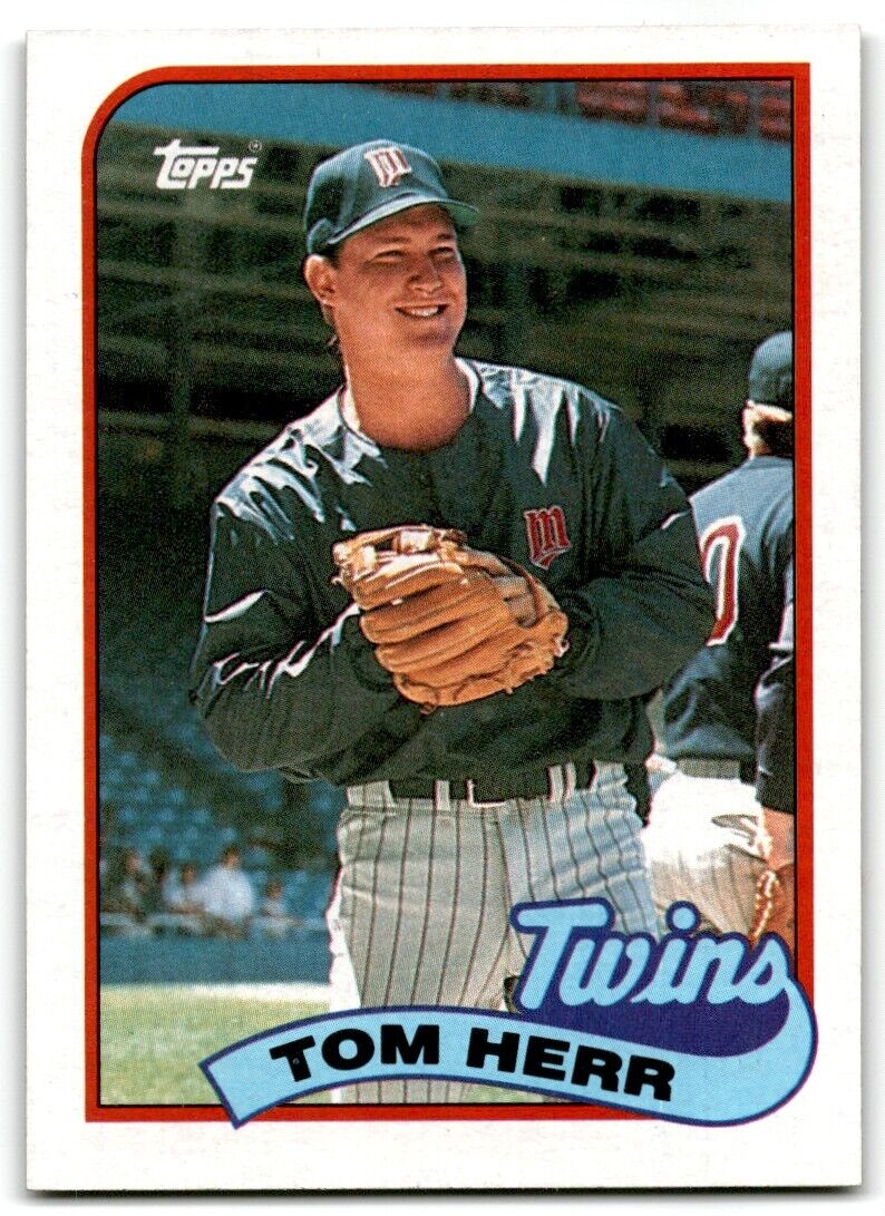 1989 Topps Tom Herr Minnesota Twins #709