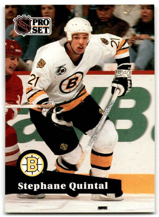 1991-92 Pro Set Stephane Quintal Boston Bruins #350