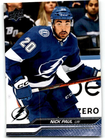 2023-24 Upper Deck Nick Paul Tampa Bay Lightning #163