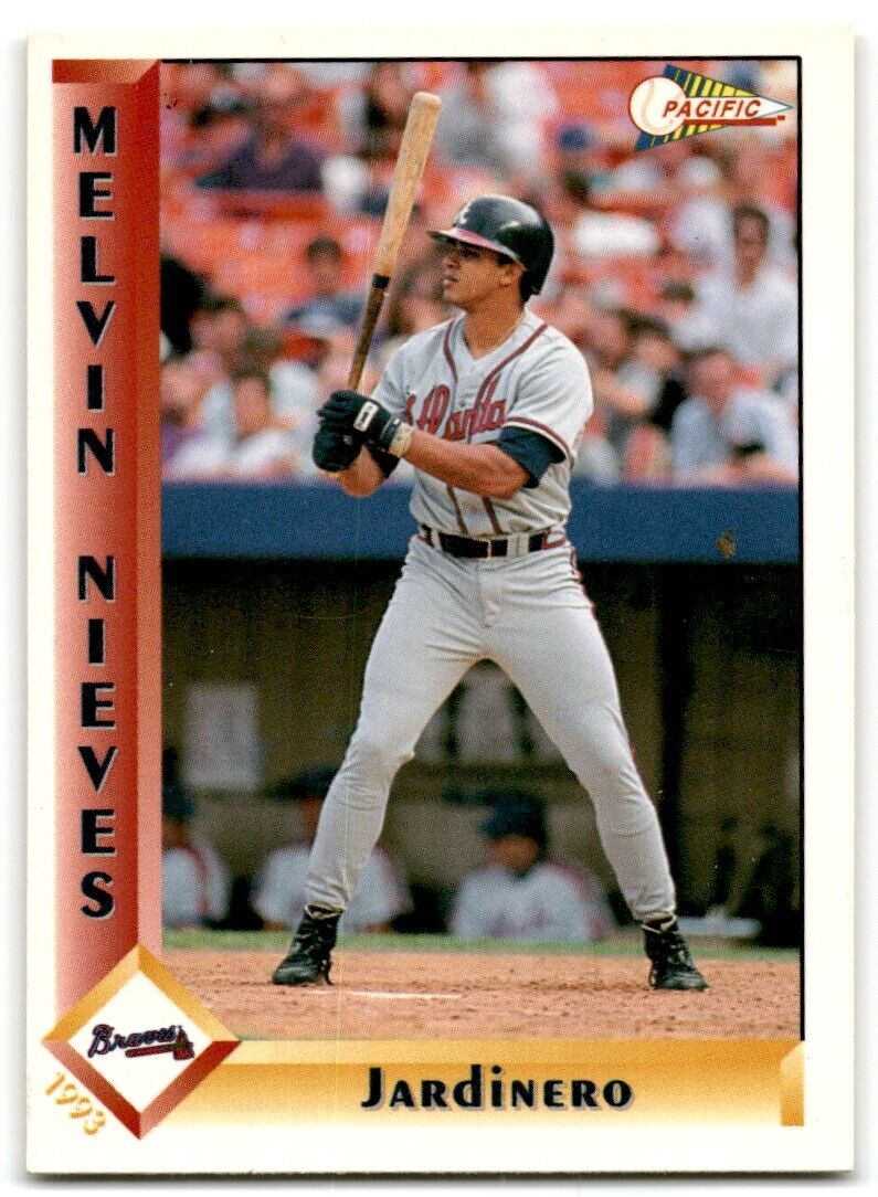 1993 Pacific Spanish Melvin Nieves Atlanta Braves #10