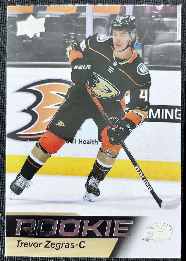 2021-22 Upper Deck NHL Star Rookie Trevor Zegras Rookie Anaheim Ducks #2