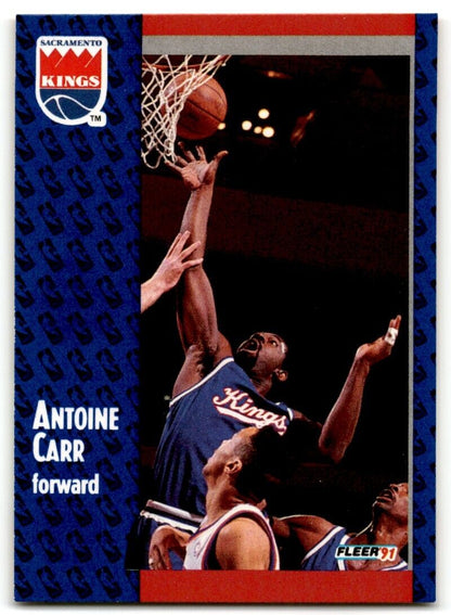 1991-92 Fleer Antoine Carr Sacramento Kings #174