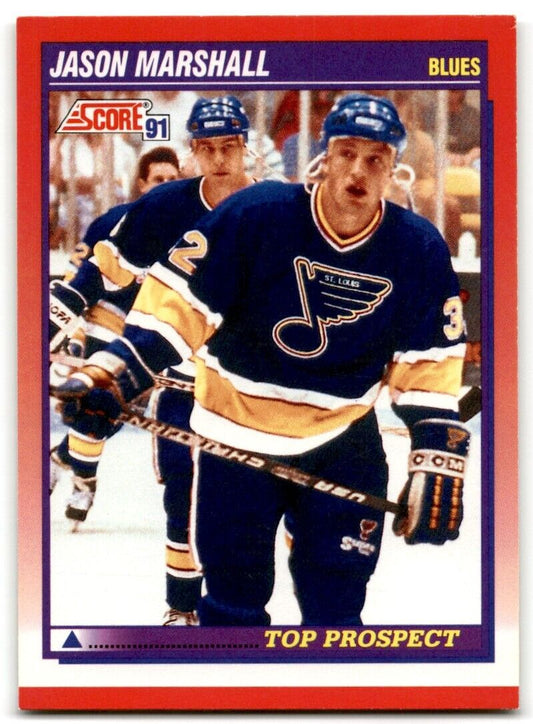 1991-92 Score Canadian Bilingual Jason Marshall St. Louis Blues #278