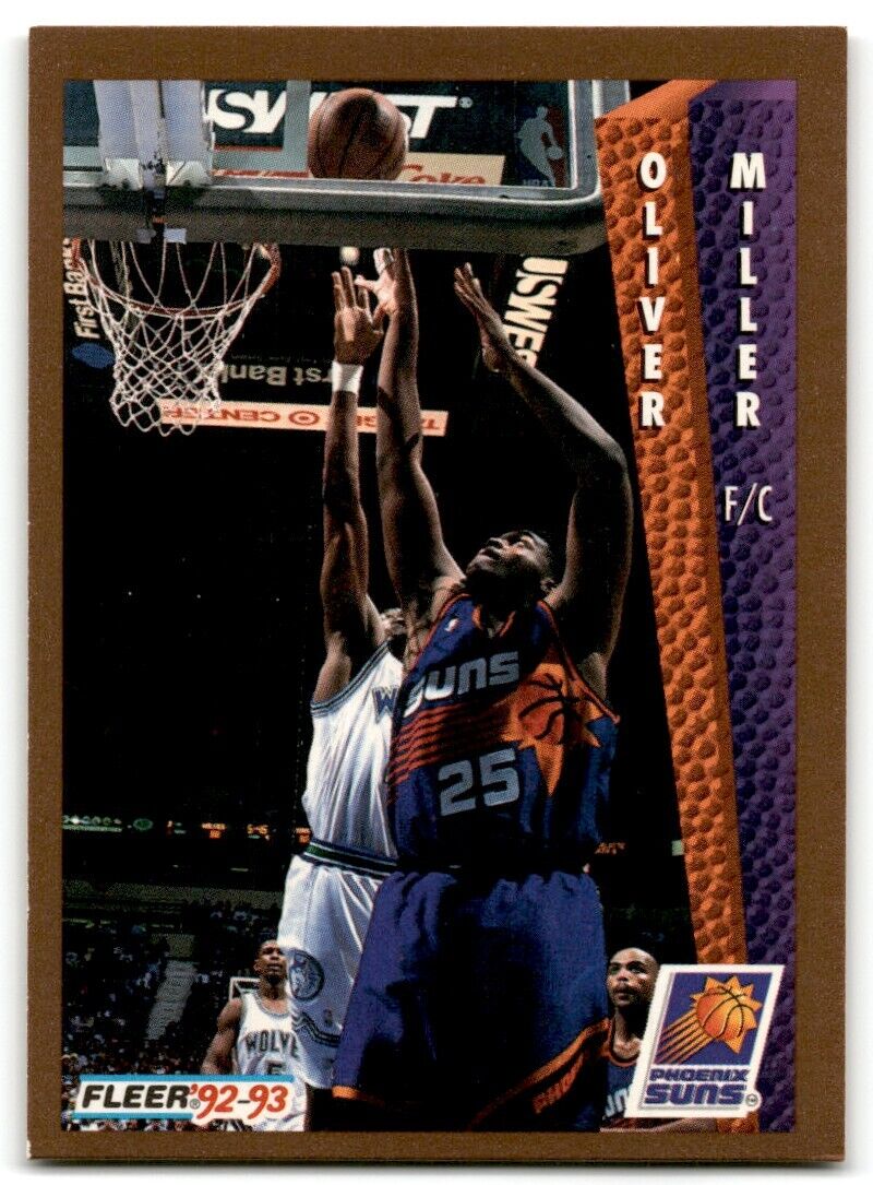 1992-93 Fleer Oliver Miller Rookie Phoenix Suns #413