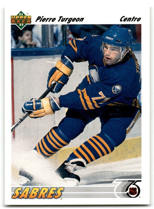 1991-92 Upper Deck French Pierre Turgeon Buffalo Sabres #176