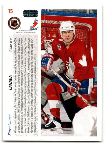 1991-92 Upper Deck Steve Larmer Canada #15