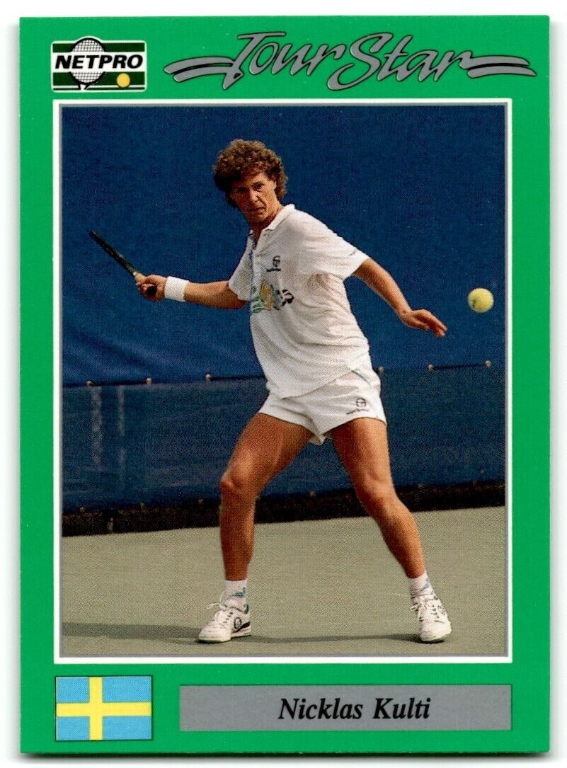 1991 Protennis player Cards Netpro Tour Star Nicklas Kulti #22