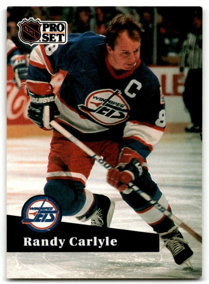 1991-92 Pro Set Randy Carlyle Winnipeg Jets #273