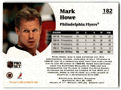 1991-92 Pro Set Mark Howe Philadelphia Flyers #182