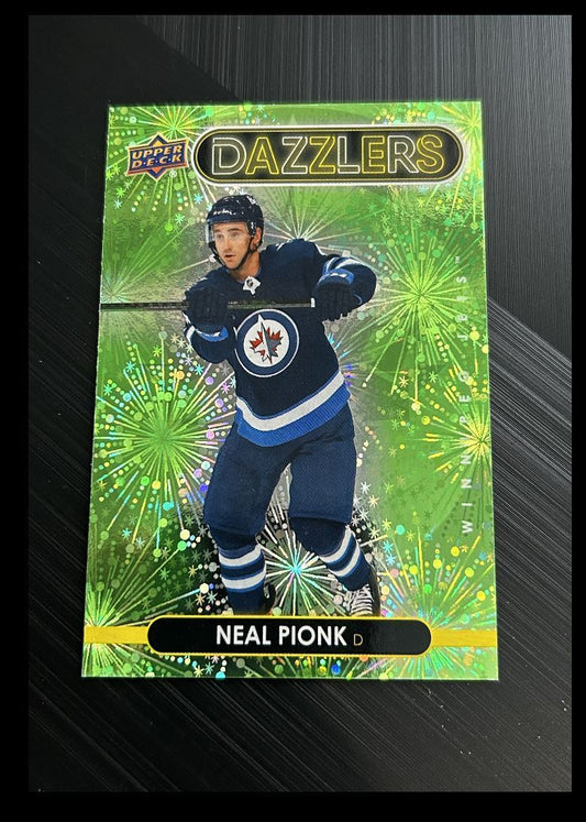 2021-22 Upper Deck Dazzlers Green Neal Pionk Winnipeg Jets #DZ-100