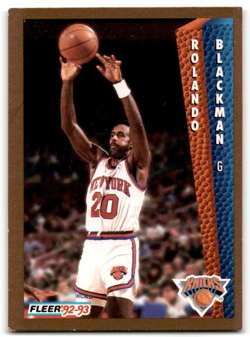 1992-93 Fleer Rolando Blackman New York Knicks #393