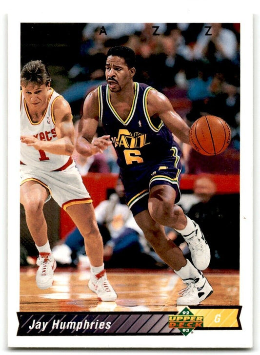 1992-93 Upper Deck Jay Humphries Utah Jazz #340