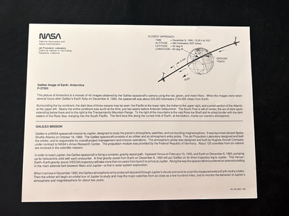 NASA Galileo Image of Earth: Antarctica litho