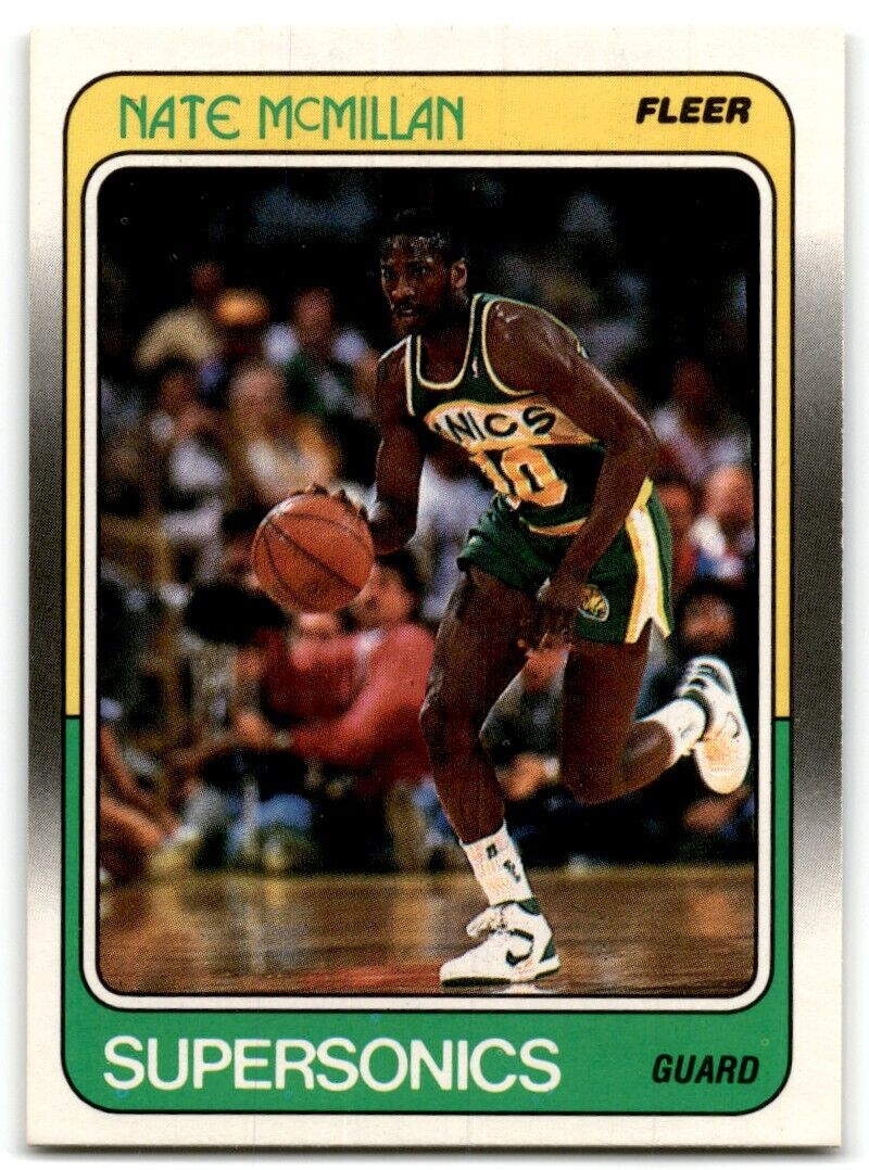 1988-89 Fleer Nate McMillan Seattle SuperSonics #110