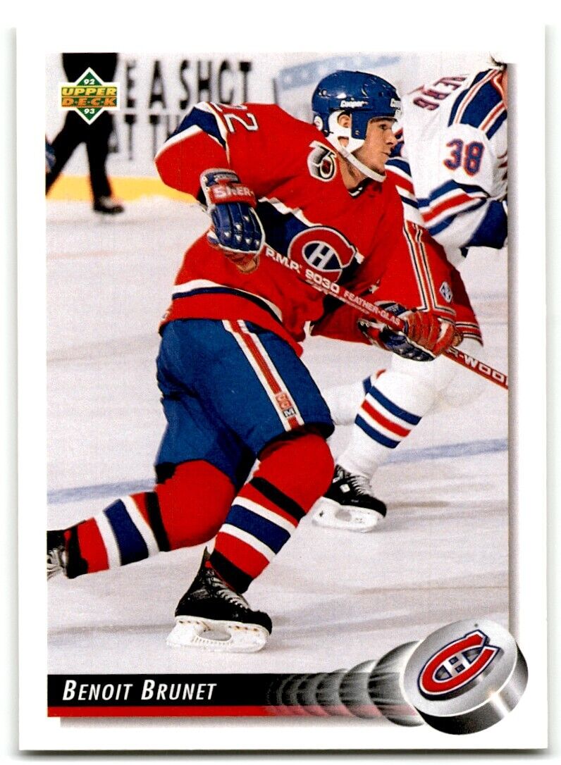 1992-93 Upper Deck Benoit Brunet Montreal Canadiens #80