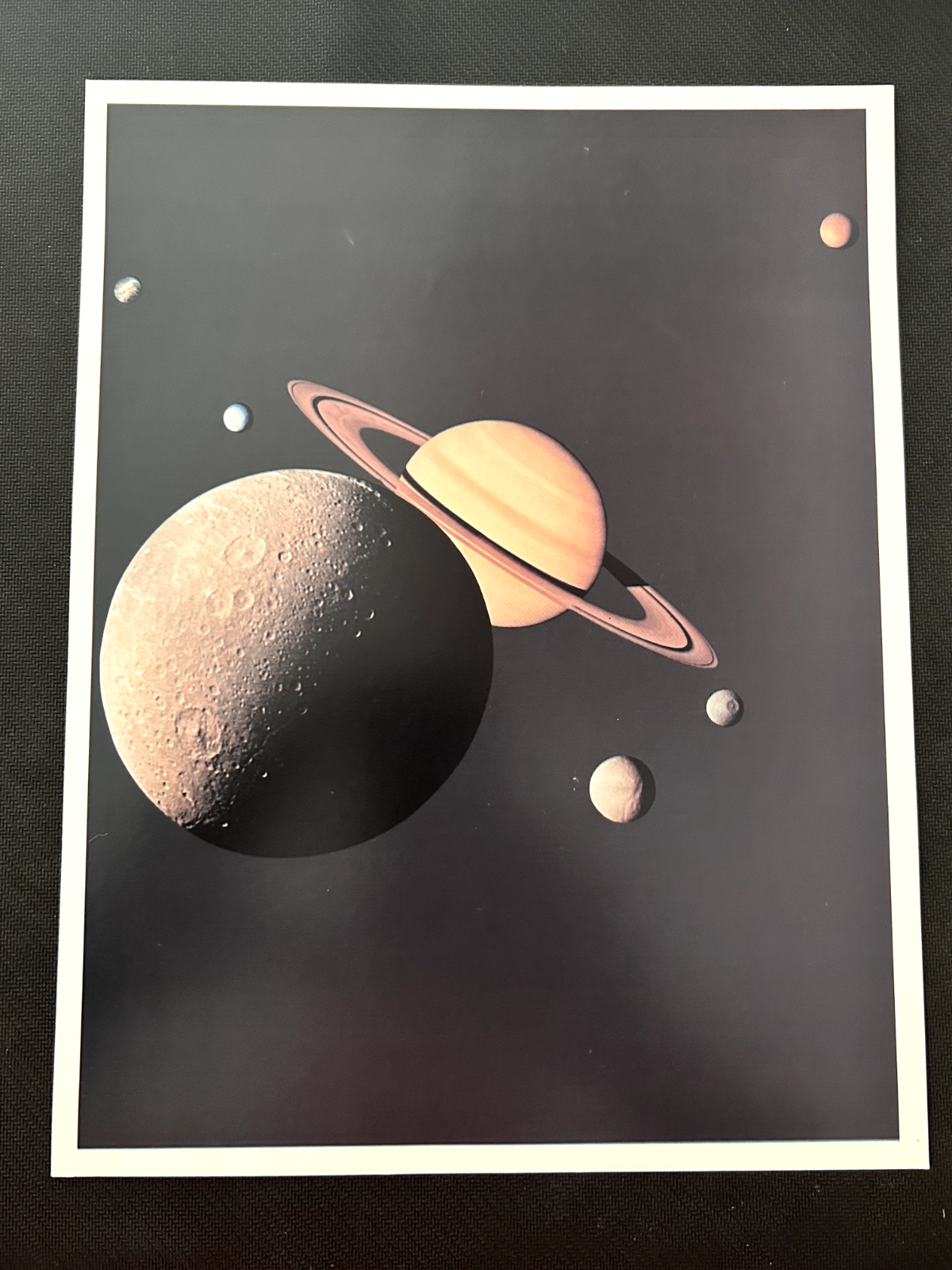 NASA Jet Propulsion Laboratory - Voyager Mission - Saturn litho