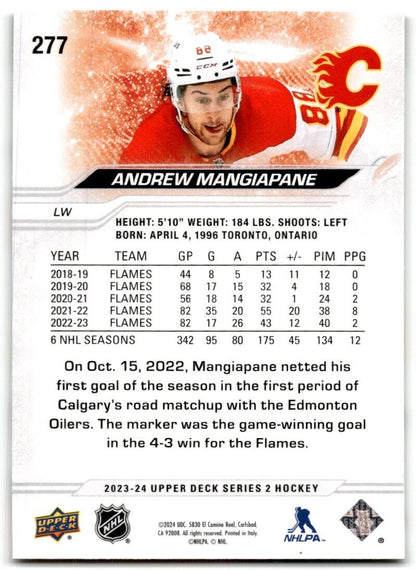 2023-24 Upper Deck Andrew Mangiapane Calgary Flames #277