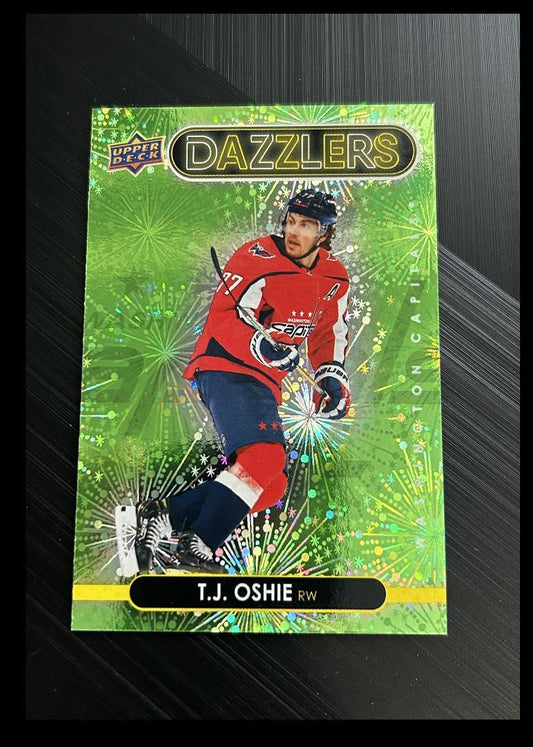 2021-22 Upper Deck Dazzlers Green T.J. Oshie Washington Capitals #DZ-98