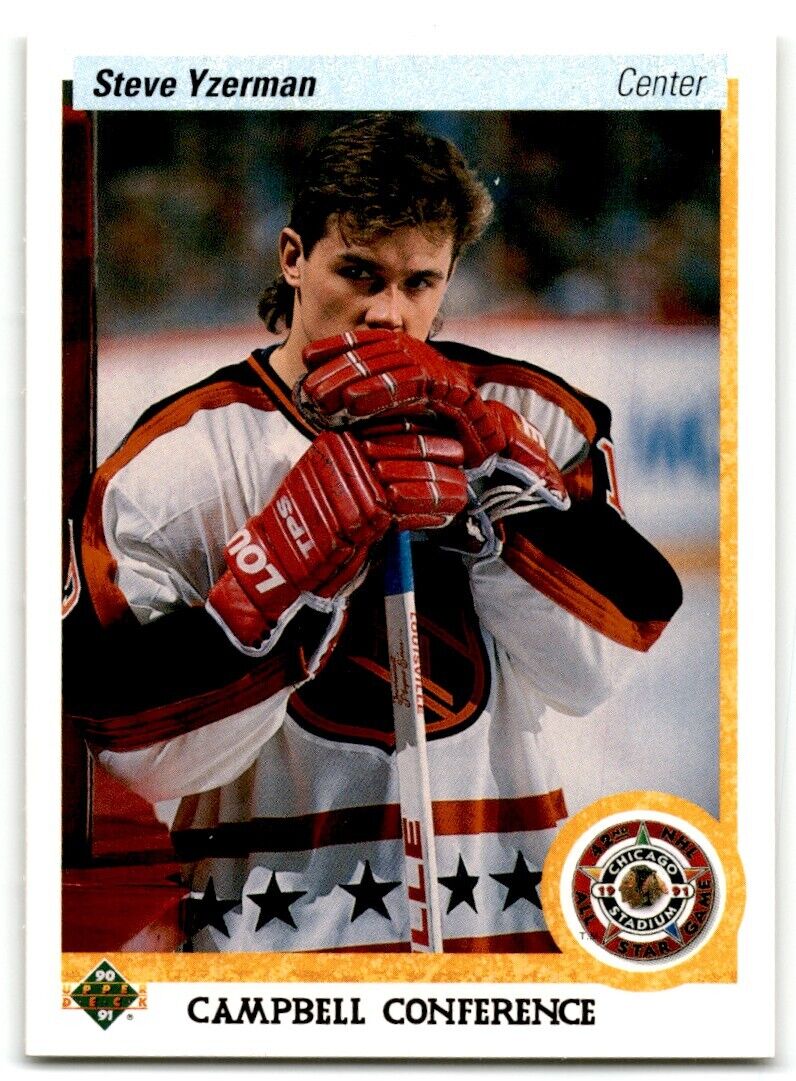 1990-91 Upper Deck Steve Yzerman Detroit Red Wings #477