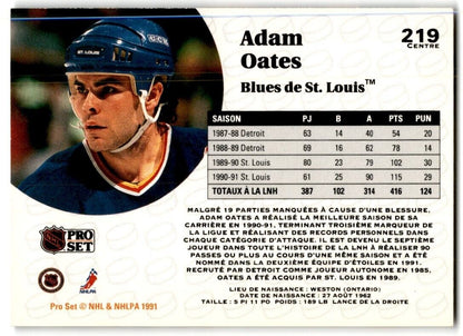 1991-92 Pro Set Adam Oates St. Louis Blues #219