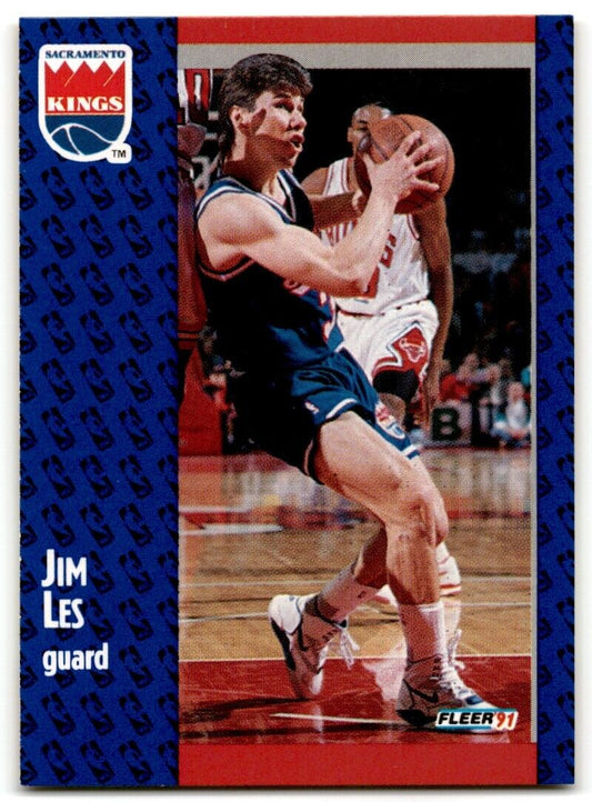 1991-92 Fleer Jim Les Rookie Sacramento Kings #176