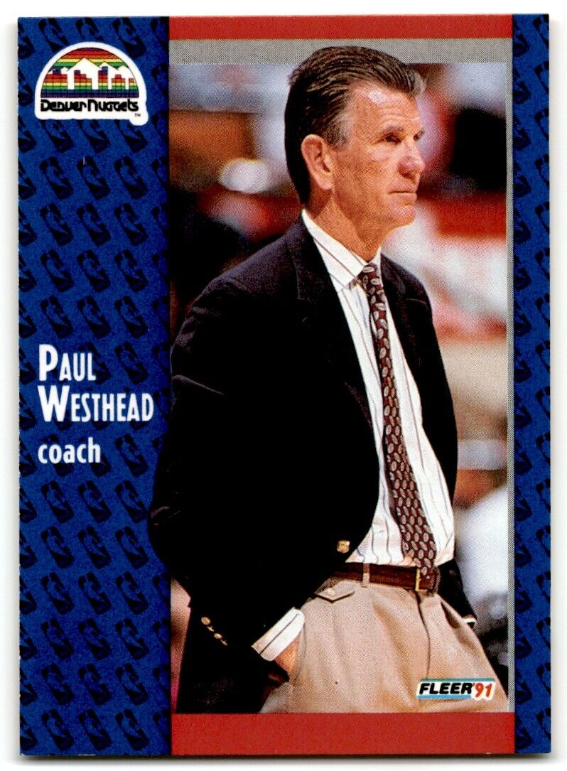 1991-92 Fleer Paul Westhead Denver Nuggets #53