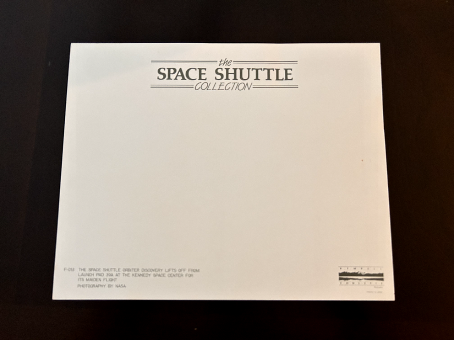 NASA Space Shuttle lift off  10x8 litho