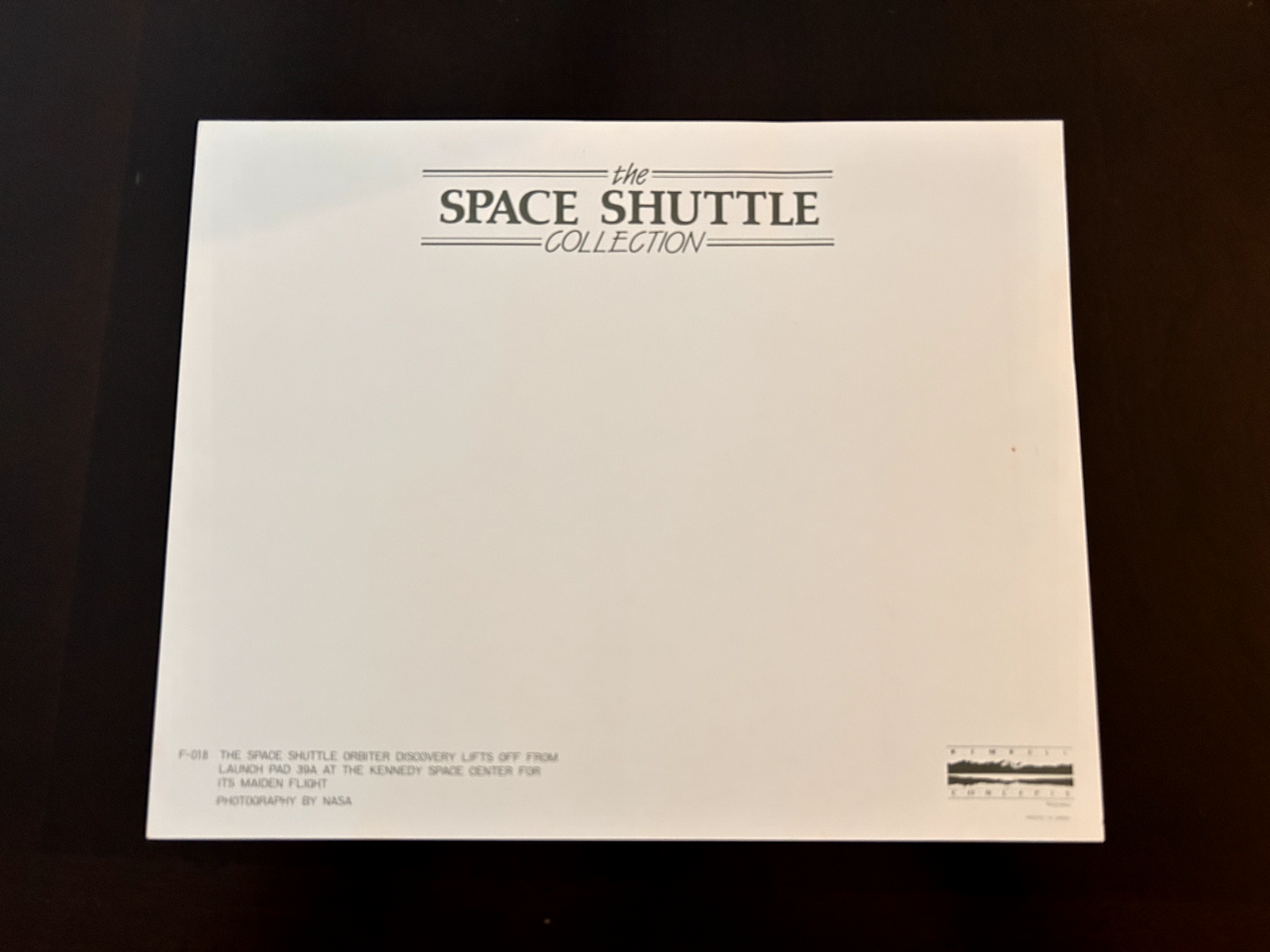 NASA Space Shuttle lift off  10x8 litho