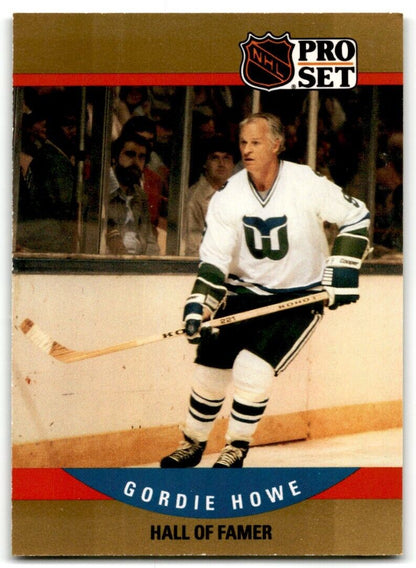 1990-91 Pro Set Gordie Howe Hartford Whalers #660B