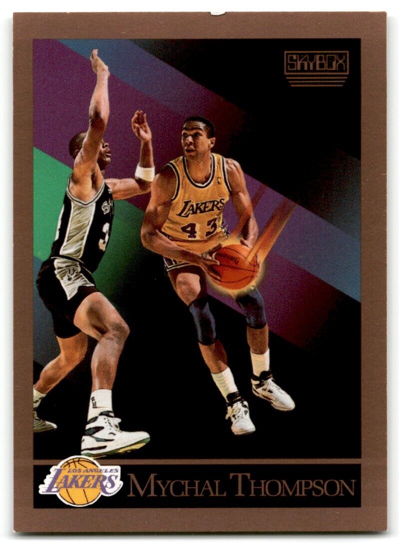 1990-91 SkyBox Mychal Thompson Los Angeles Lakers #141