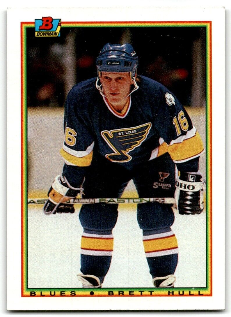 1990-91 Bowman Brett Hull St. Louis Blues #24