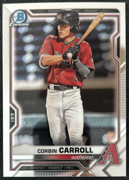 2021 Bowman Chrome Prospects Corbin Carroll Arizona Diamondbacks #BCP-142